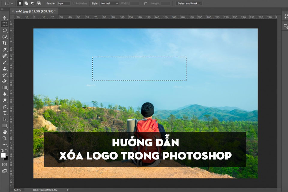 Delete logos in Photoshop for beginners!