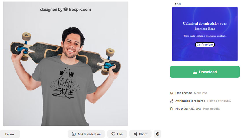 choose the appropriate mockup shirt image and then download it to our device