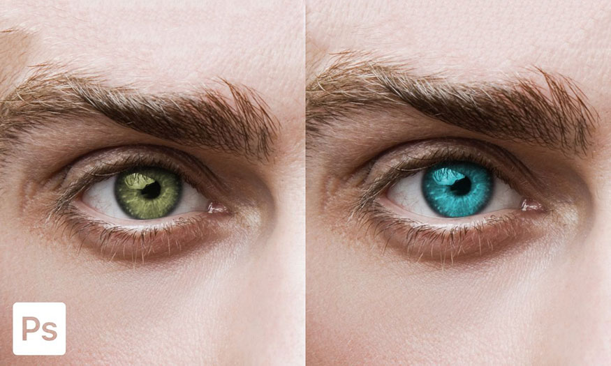 2 simple ways to adjust eye color in Photoshop
