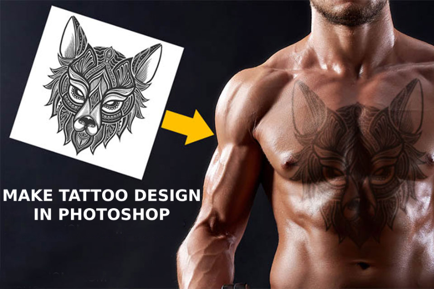 How to make tattoo design in Photoshop