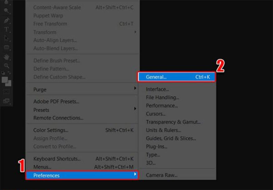 Use the keyboard shortcut to relaunch Photoshop 