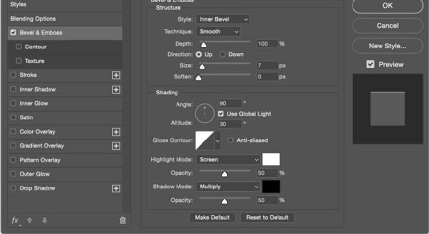 Using Layer Styles feature