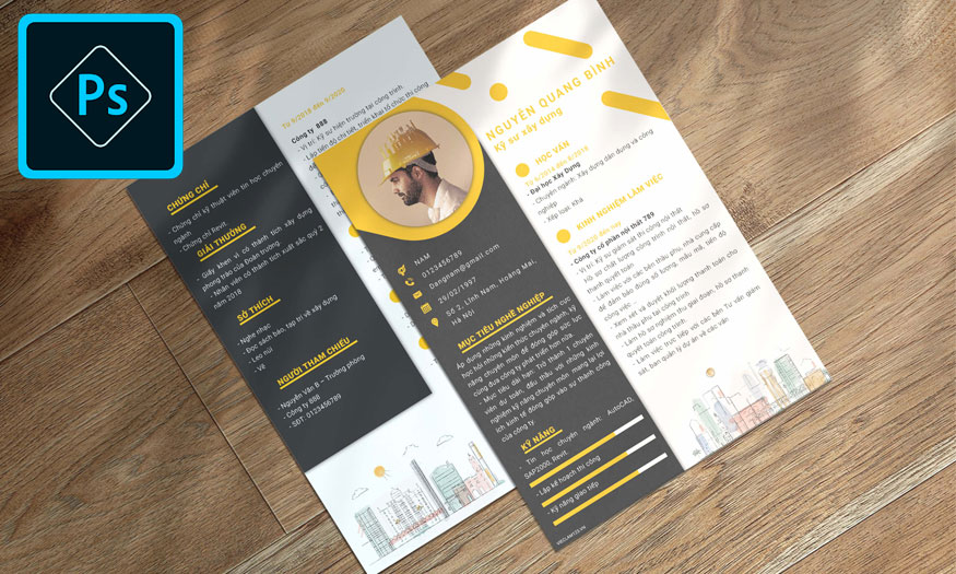 How to design a cv in photoshop