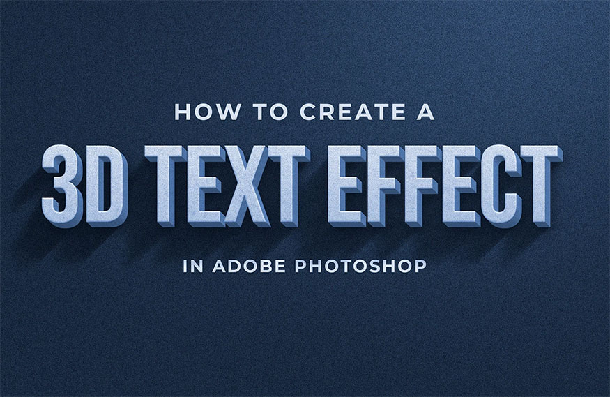 Photoshop also provides many 3D features and effects that increase the realism of 3D text