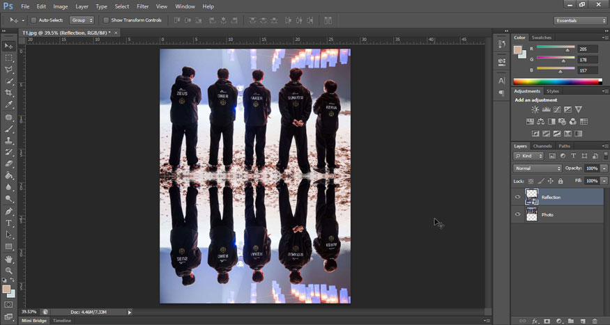 flipping the Reflection layer
