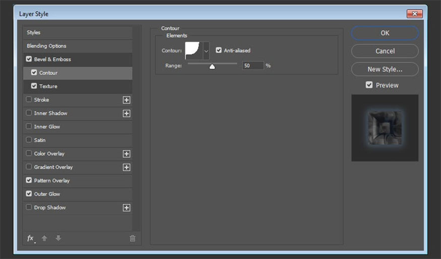 Add Contour and make the following settings: