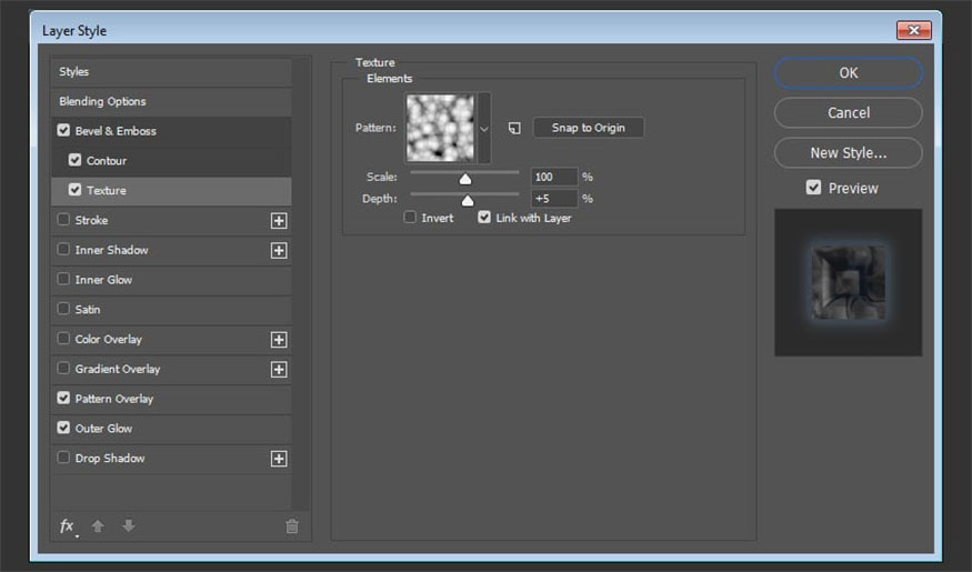 Add Texture and make the following settings: