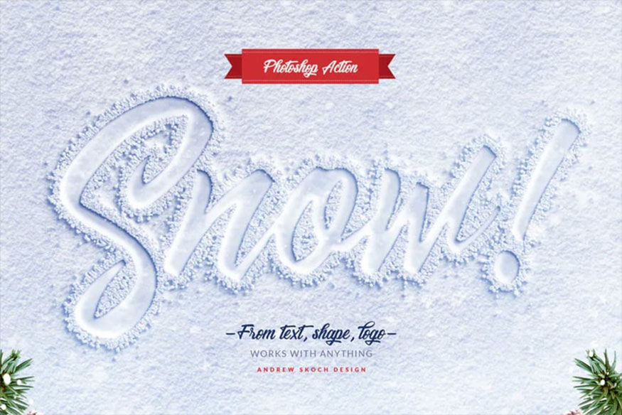 Snow text effect 