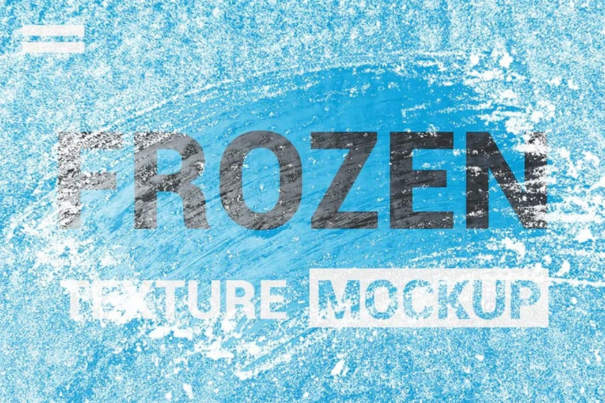 Frozen ice texture effect 