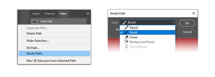 Click to select the Fur-1 layer by opening the Paths panel then click on Window