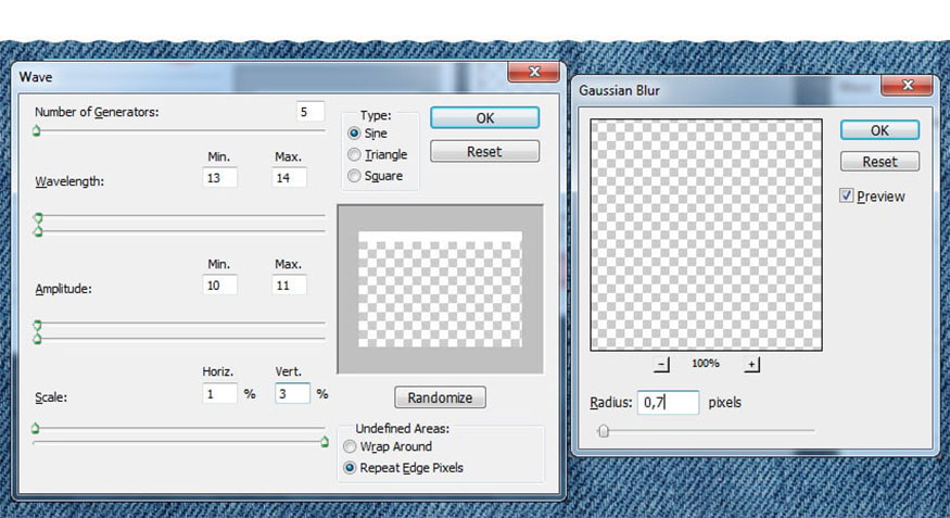  Crosshatch with the following settings: