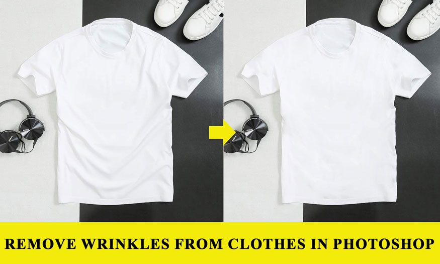 Easy remove wrinkles from clothes in Photoshop with the Healing Brush tool