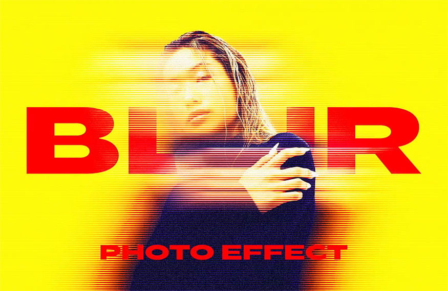 Striped motion blur effect 