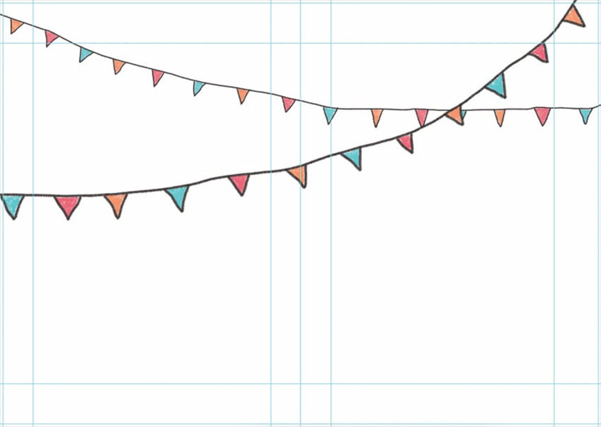 Create a new Layer and name it "Bunting Big Fill"