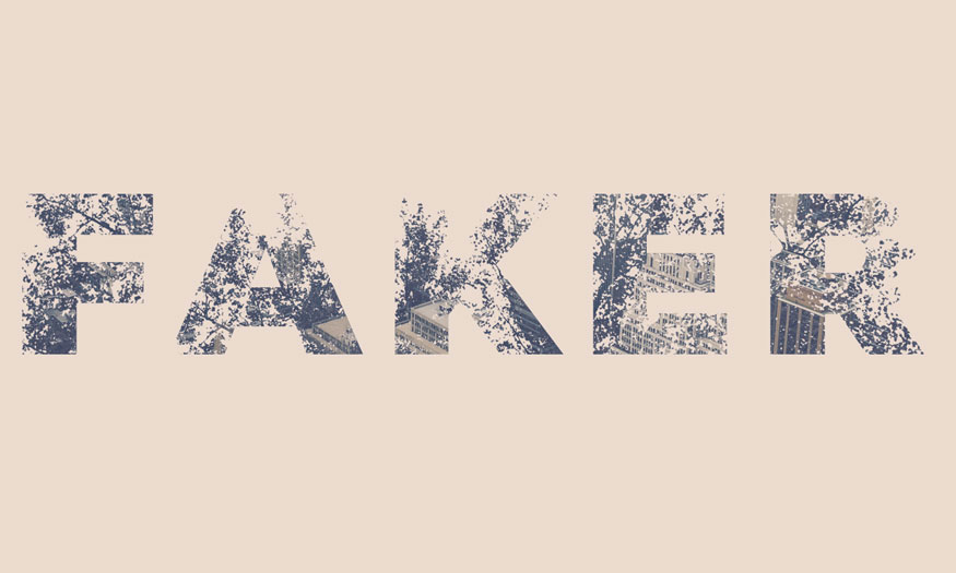 double exposure text effect in Photoshop