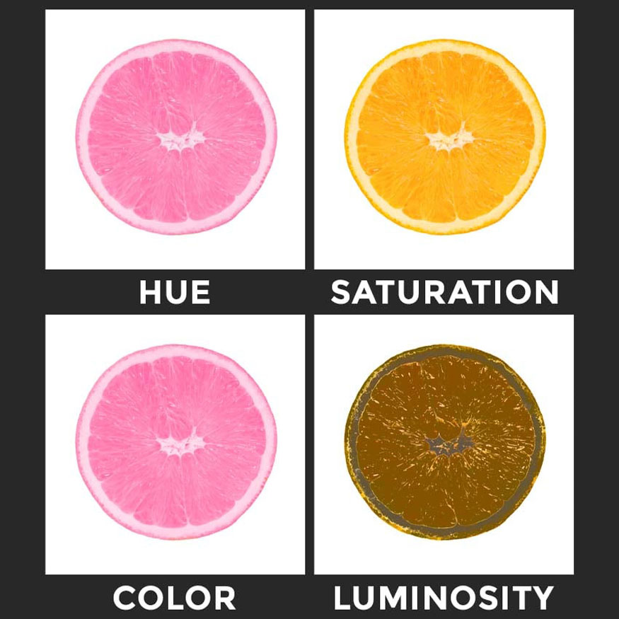 Below are some examples of the color changes of different blends.
