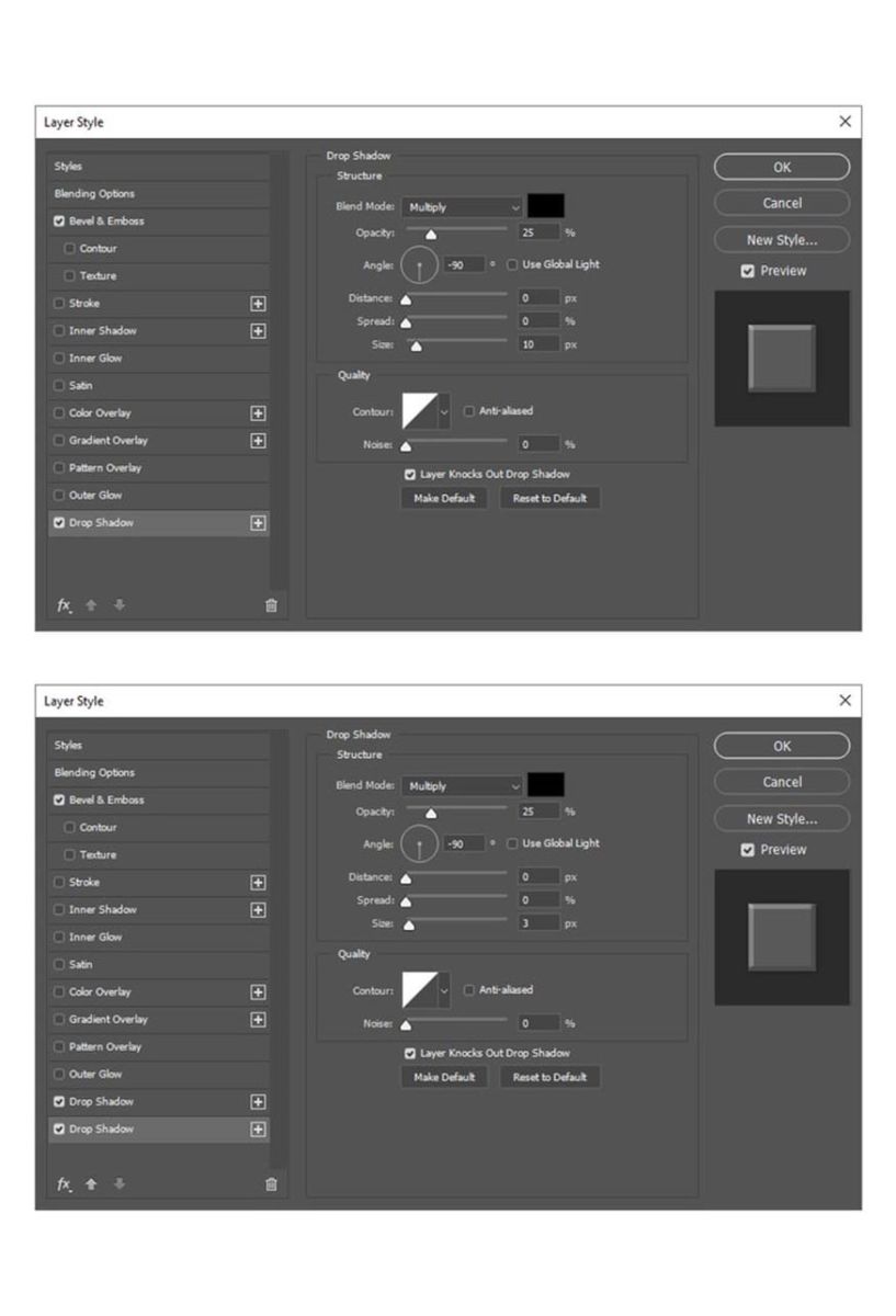 Right click on this layer and select Blending Options