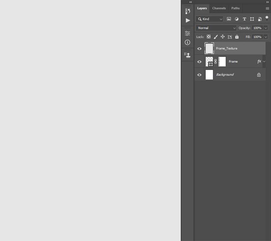create a new layer and name it “Frame_Texture”. 