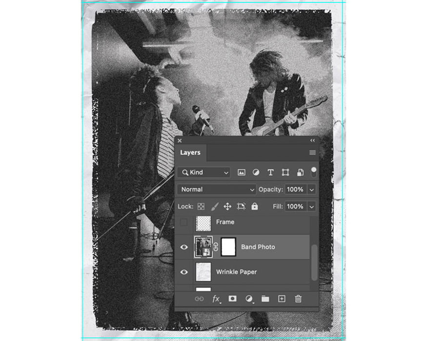 Select the Band Photo layer