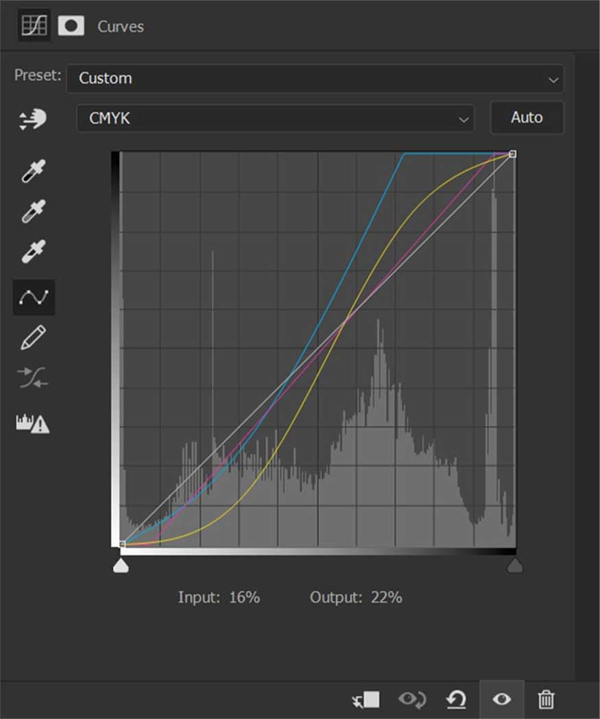 create a Curves adjustment layer