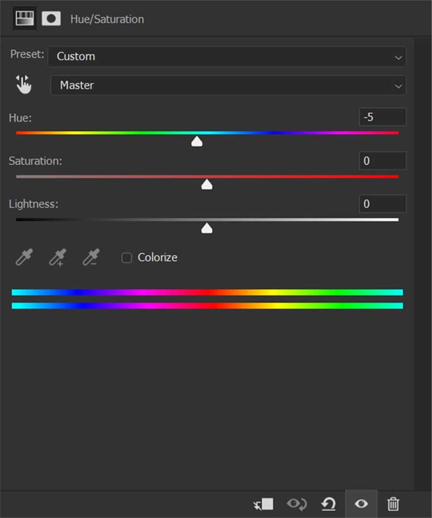 Add a Hue/Saturation layer to slightly shift the color