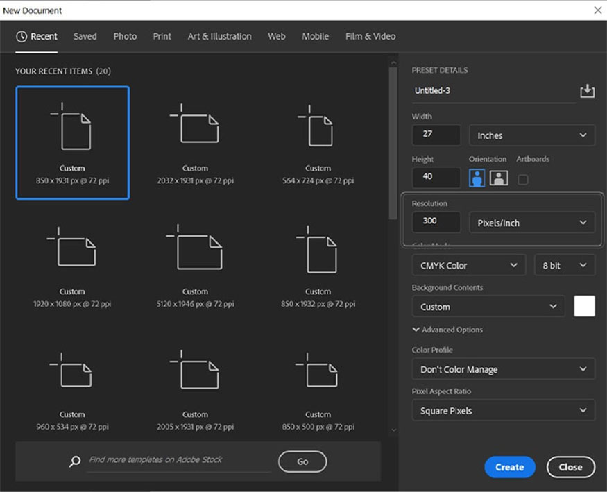 design it in CMYK color mode