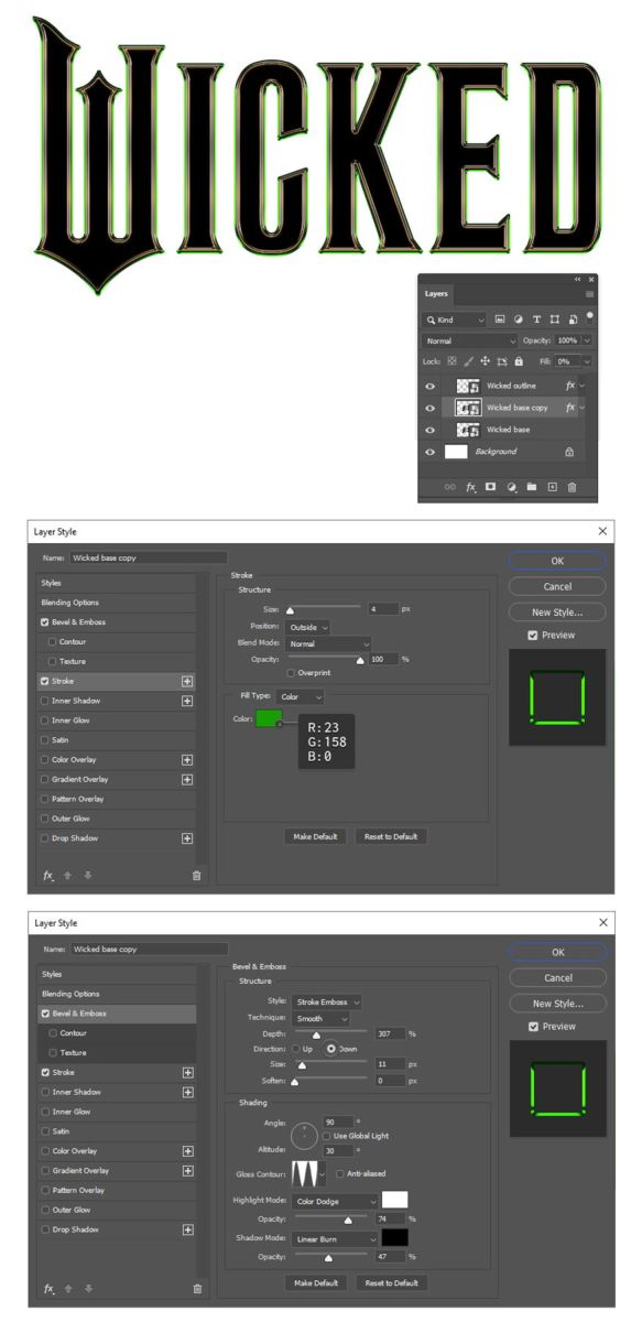 This is the Color Overlay và Bevel & Emboss settings: