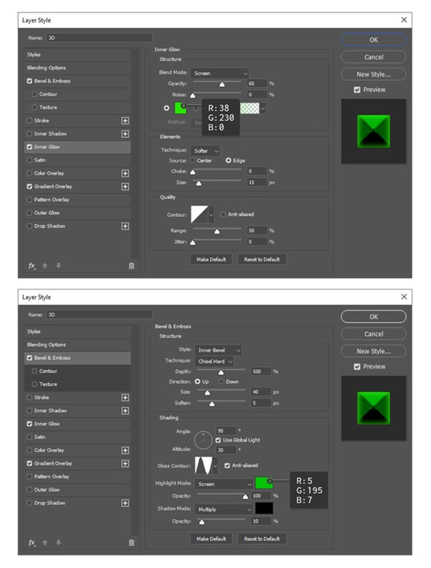 This is Gradient Overlay settings: