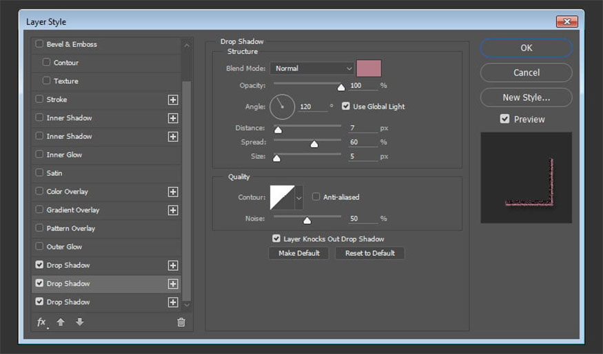 Continue setting parameters as follows: