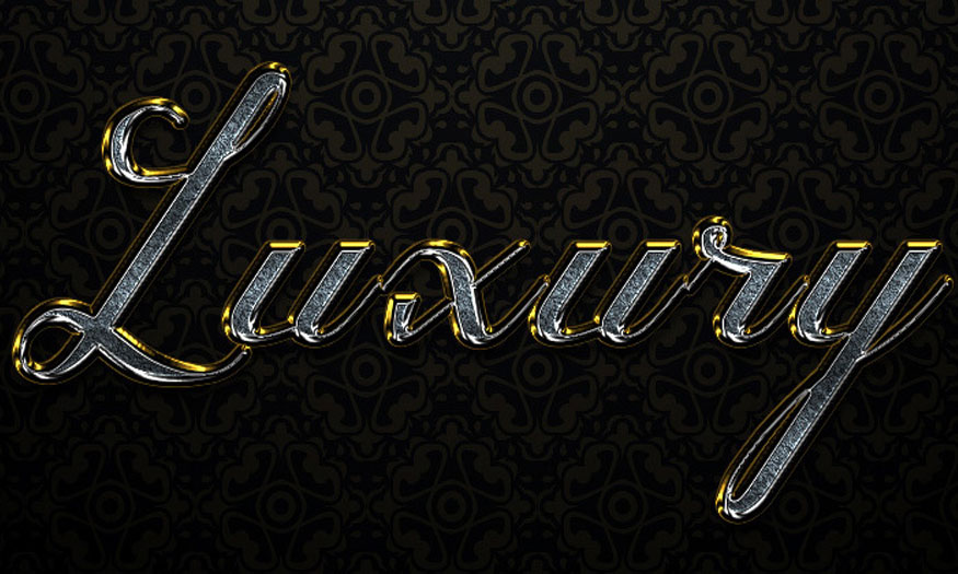 Create a luxury text effect in Photoshop