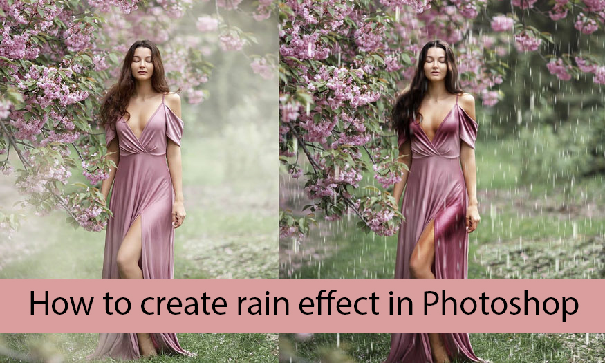 How to create rain effect in Photoshop