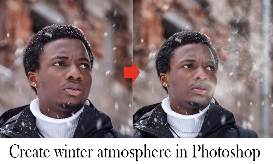 Create winter atmosphere in Photoshop