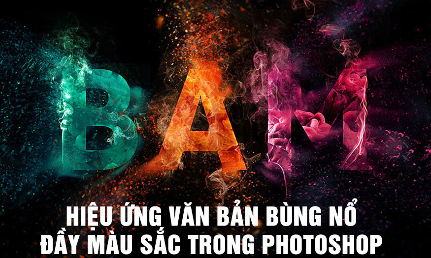 Colorful Explosion Text Effect in Photoshop