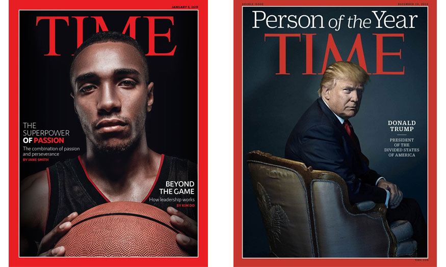 How to create a simple Time magazine cover template