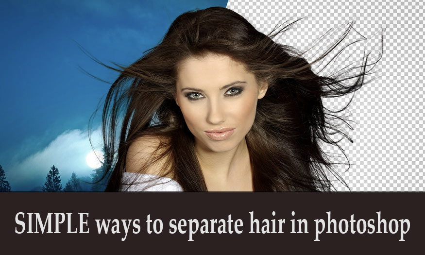 SIMPLE ways to separate hair in photoshop