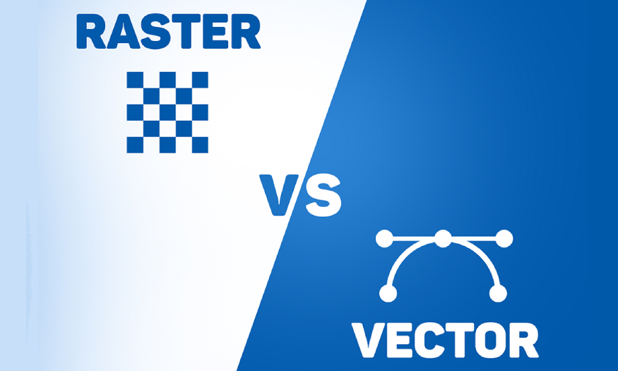 What is the difference between vector images and raster images in graphic design?