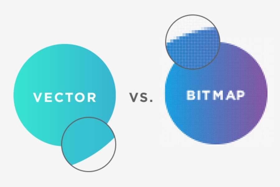 Learn what a Bitmap is? How to distinguish between bitmap images and vector images.