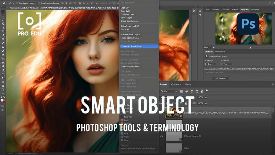 Information from A-Z about Smart Objects in Photoshop for beginners