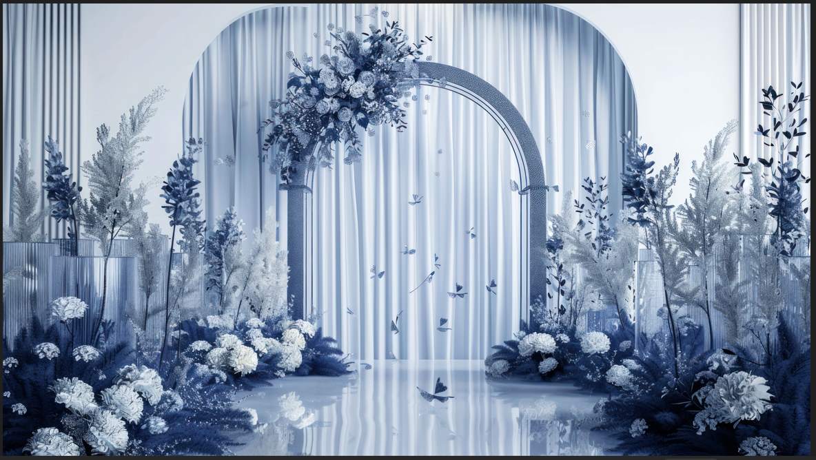 Instructions for Free Download of Wedding Decor Set Wedding Rendering