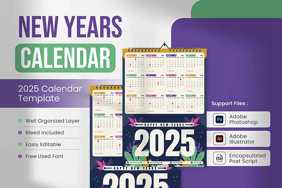 Share 10+ Unique 2025 Calendars For Design