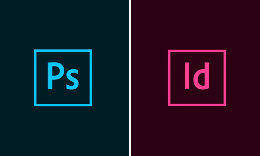 Comparison between Photoshop and Indesign