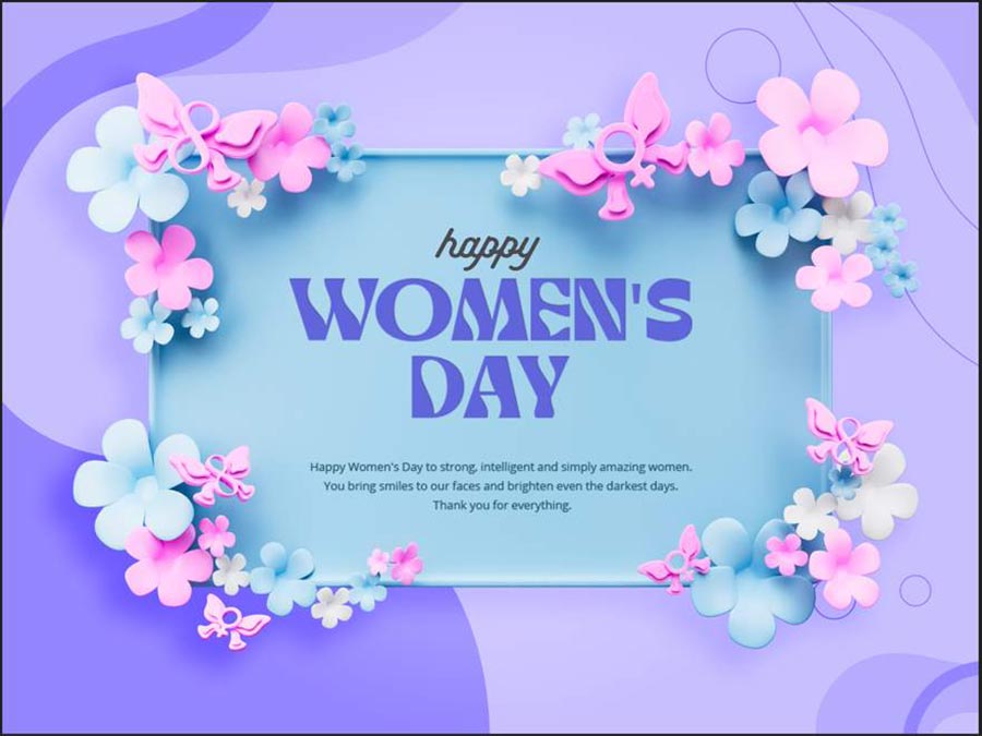 Instructions for Free Download of Happy Women's Day Background Set