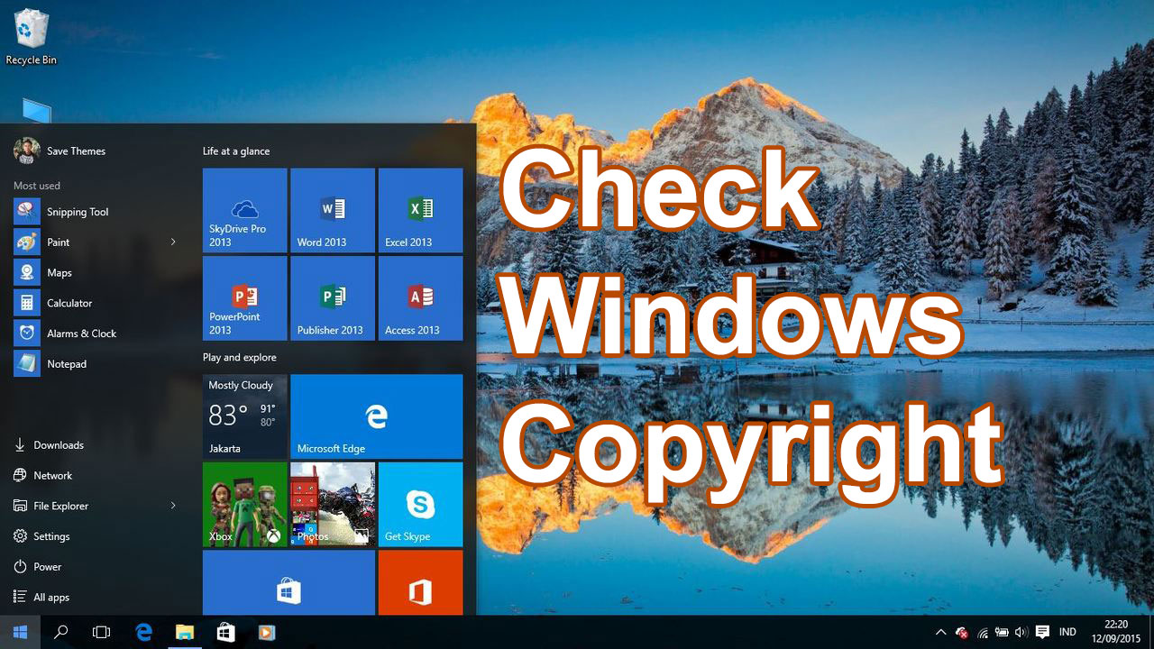 03 ways to check Windows copyright in DETAIL