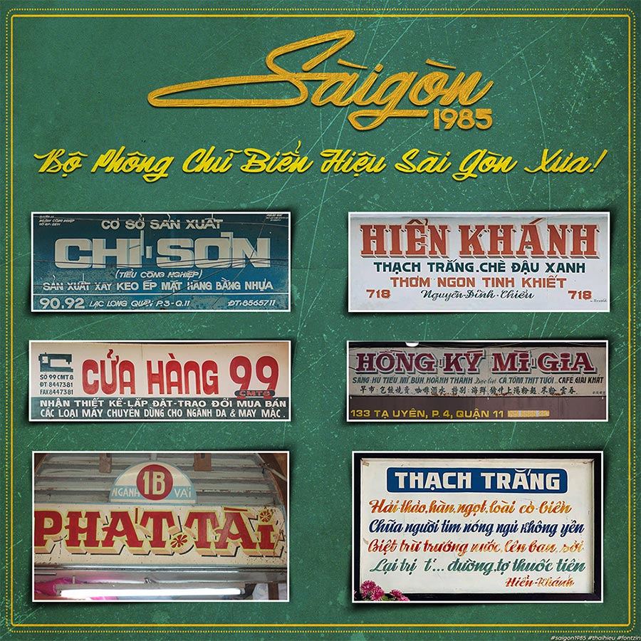 Free Sharing of Old Classic Saigon Font 1985