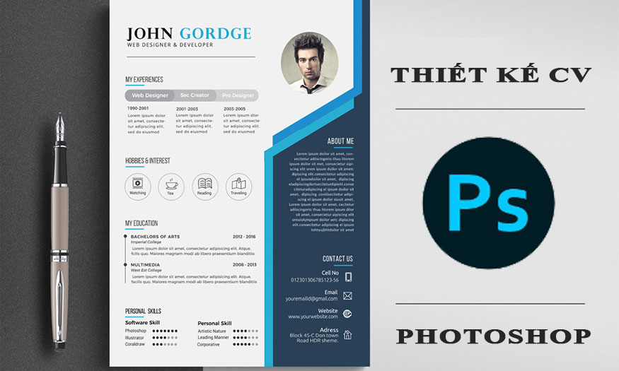 [Tutorial] Design an impressive CV using Photoshop