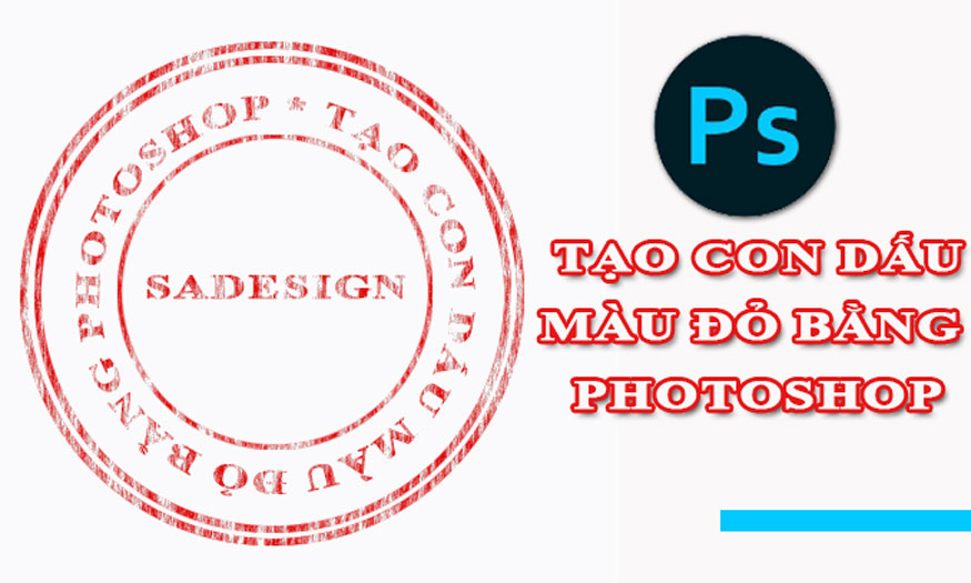 How to create a red stamp with Photoshop SUPER EASY