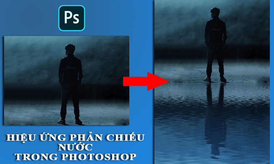 Water reflection effect in photoshop