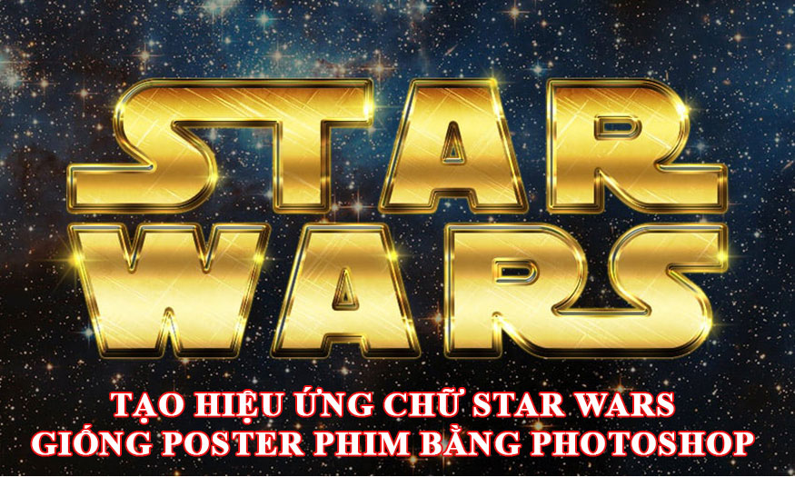 How to create Star Wars text effect like movie poster using Photoshop