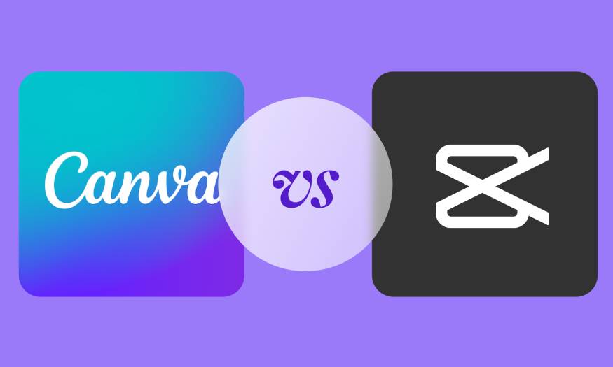 Compare 02 software Canva and Capcut