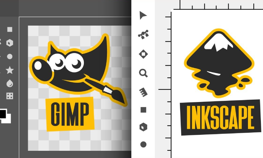 Comparison of GIMP and Inkscape software